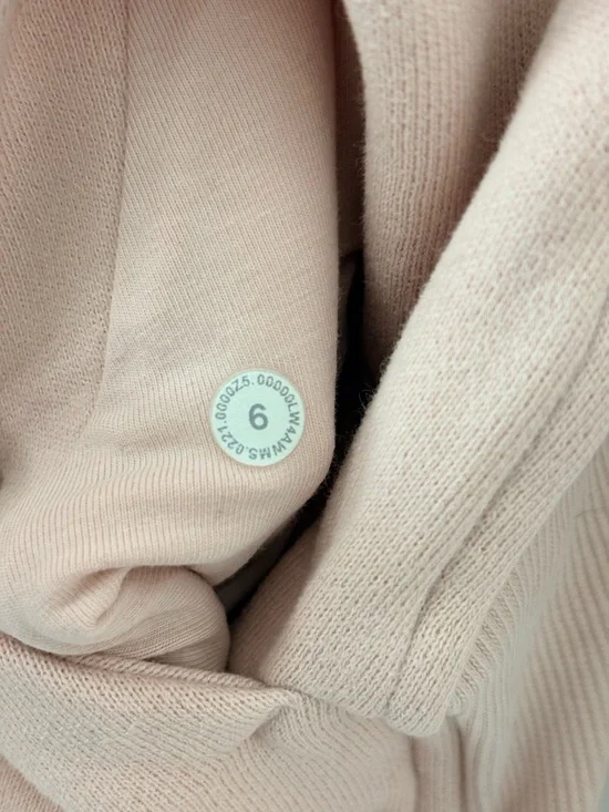 Lululemon Scuba Hoodie Light Cotton Fleece Feather Pink Sz 6 EUC - Picture 5 of 7